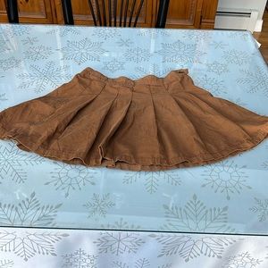 American Eagle Corduroy Pleated Skirt EUC Size 6